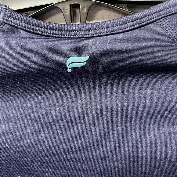 Fabletics Women's Sync Seamless Long-Sleeve Top Navy Sz M - Picture 4 of 4